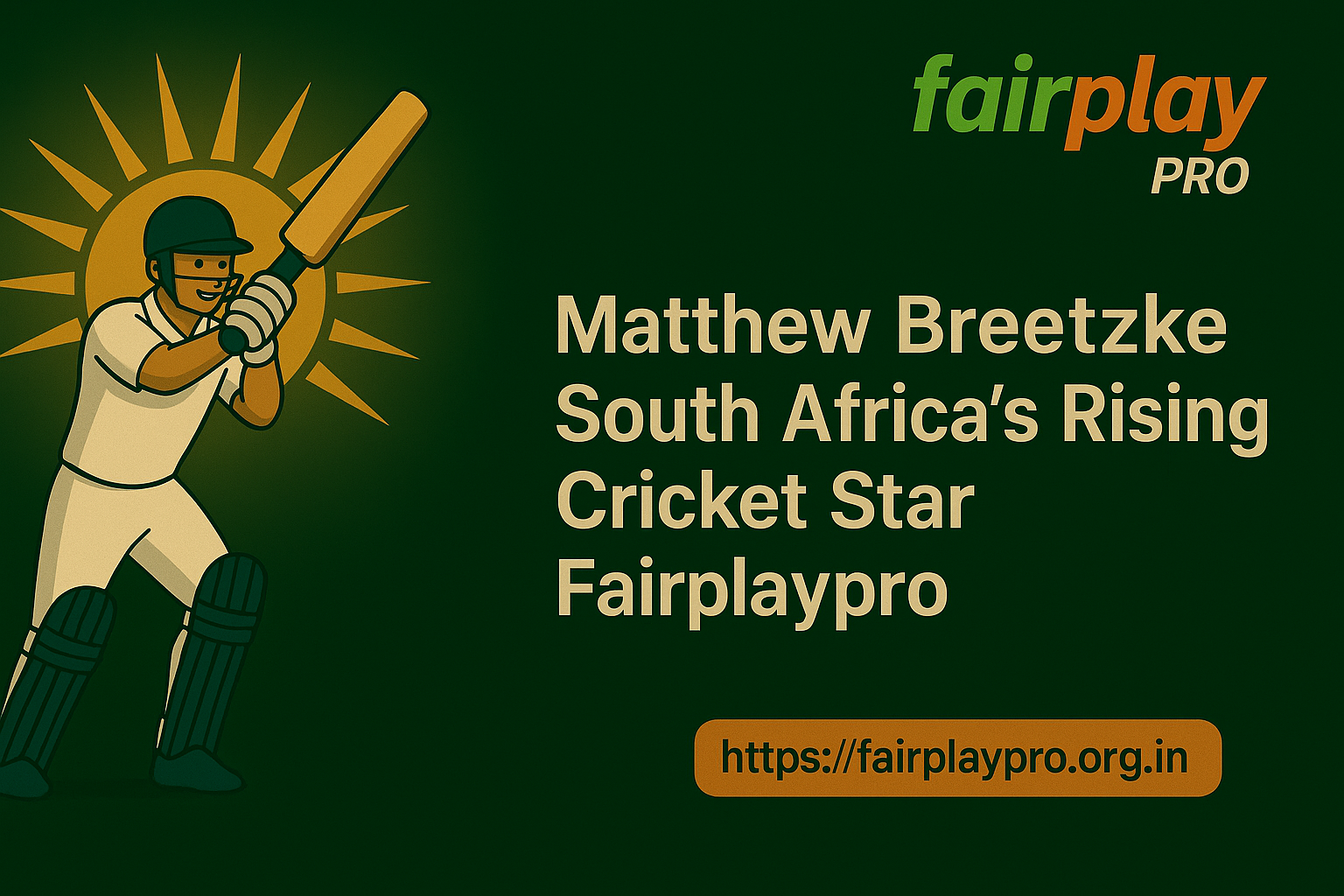 Matthew Breetzke – South African cricketer in action